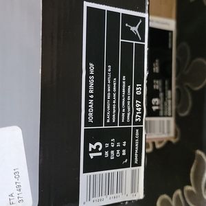 Jordan 6 rings hall of fame size 13